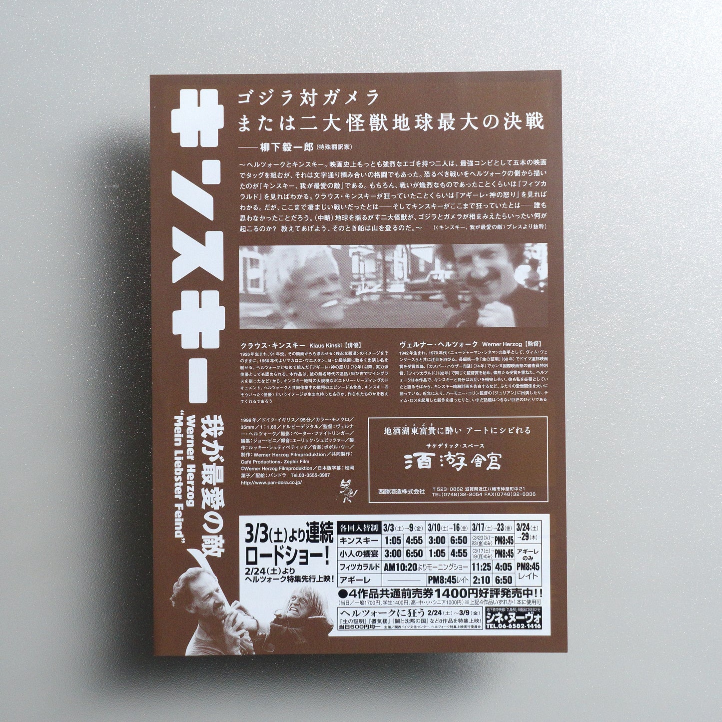 My Best Fiend 2000 B5 Flyer - reverse