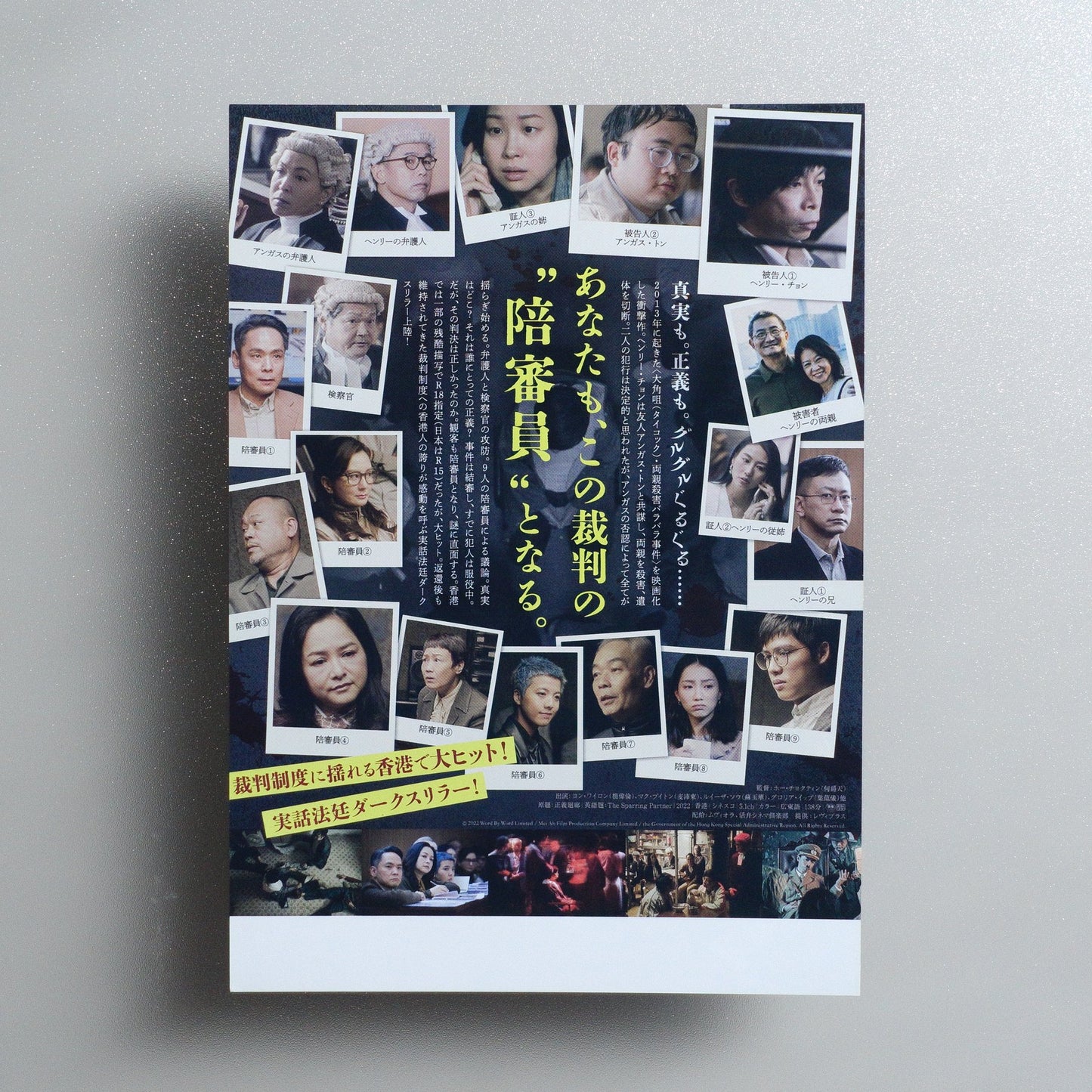 The Sparring Partner; The Cloister of Justice 2026 Japanese B5 Movie Flyer - reverse