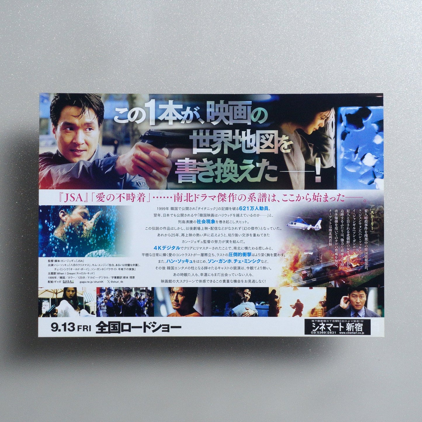 Shiri 2024 Japanese B5 Movie Flyer - reverse