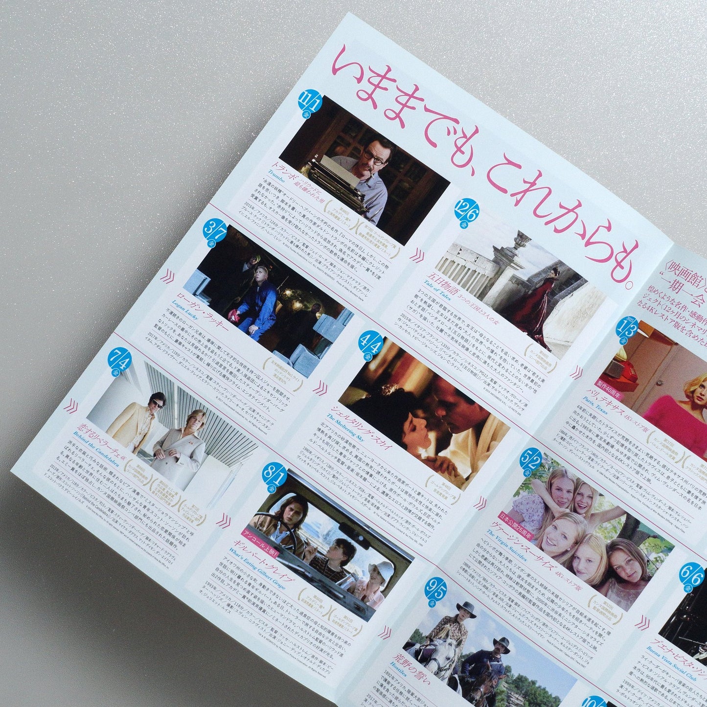 12 Months of Cinema Relay 2024–2025 2024 Japanese B5 Folded Flyer - reverse