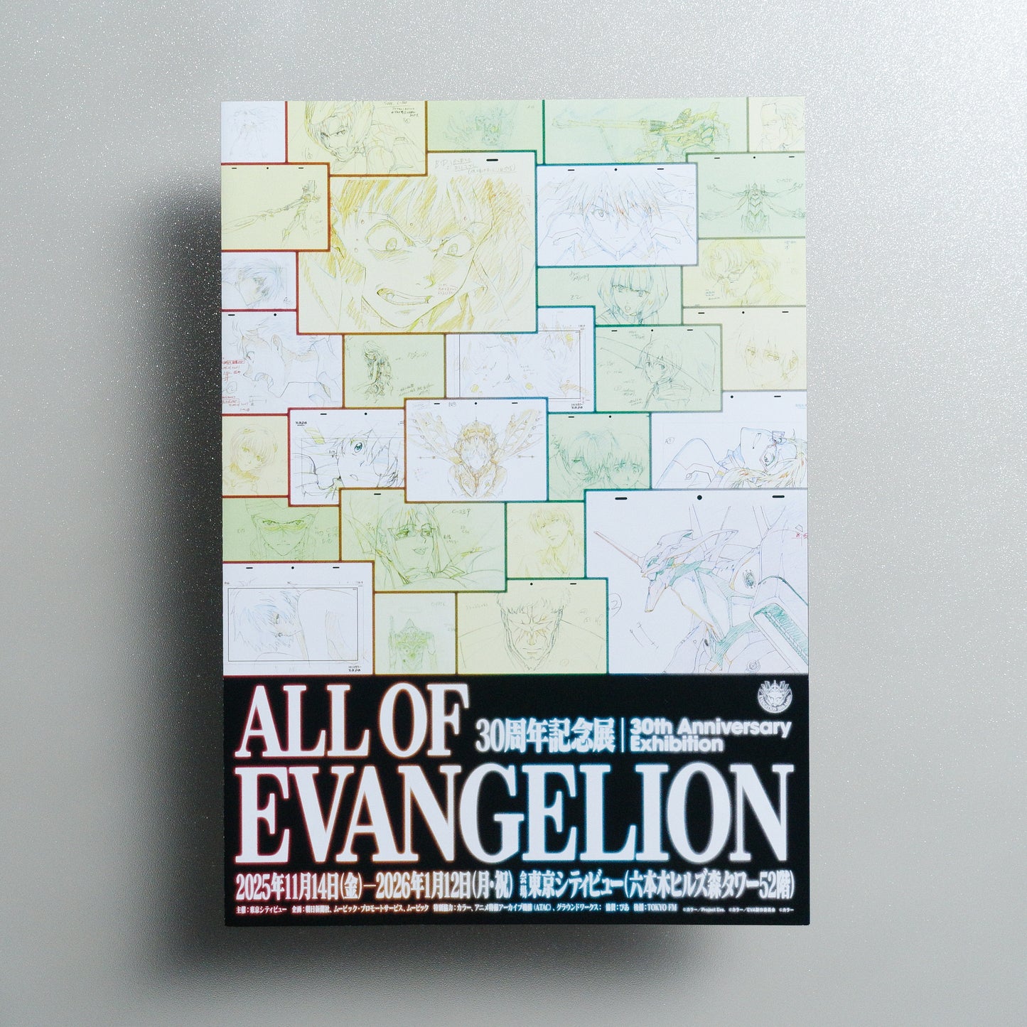 ALL OF EVANGELION 30th Anniversary Exhibition 2025 A4 Flyer - front