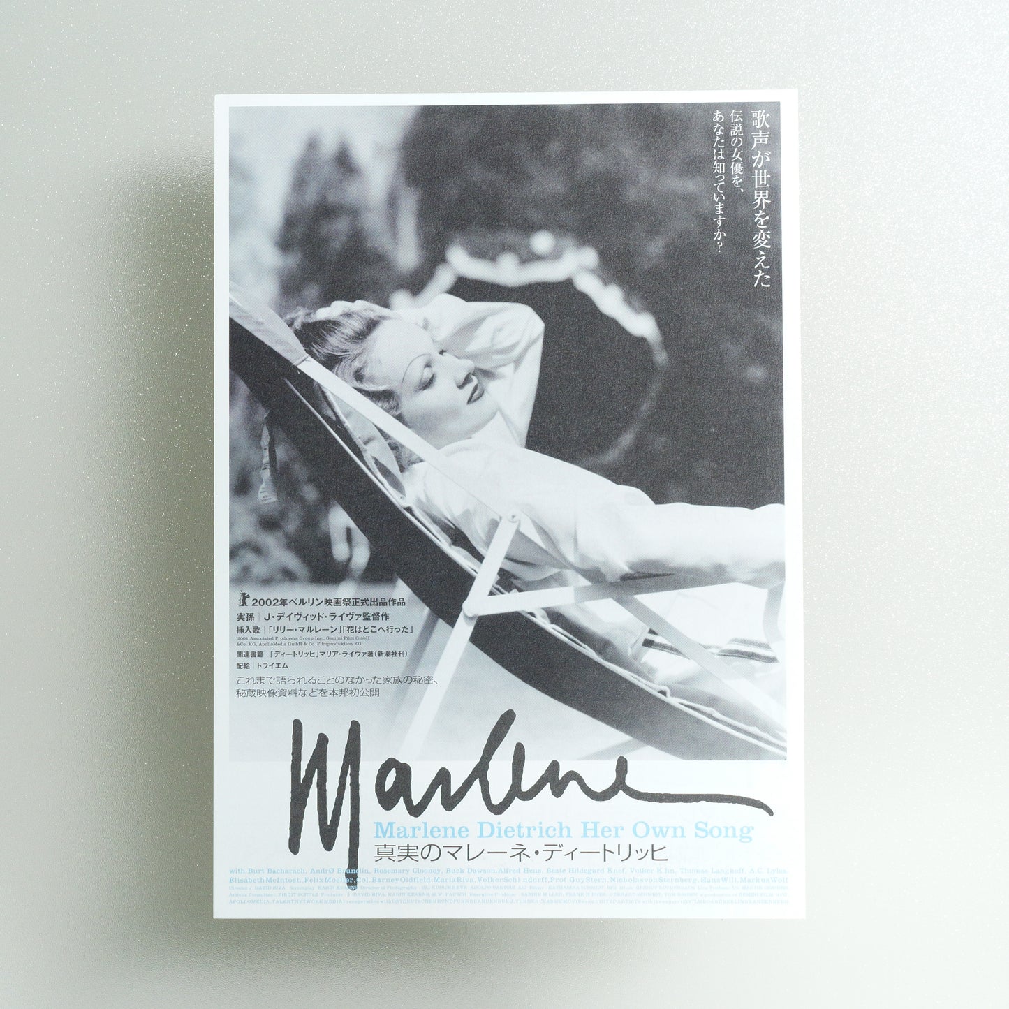 Marlene Dietrich: Her Own Song B5 Flyer - front
