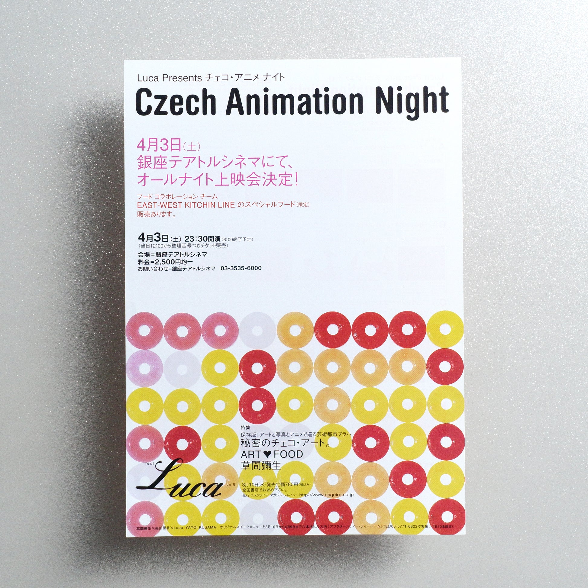 Czech Animation Night B5 Flyer - front