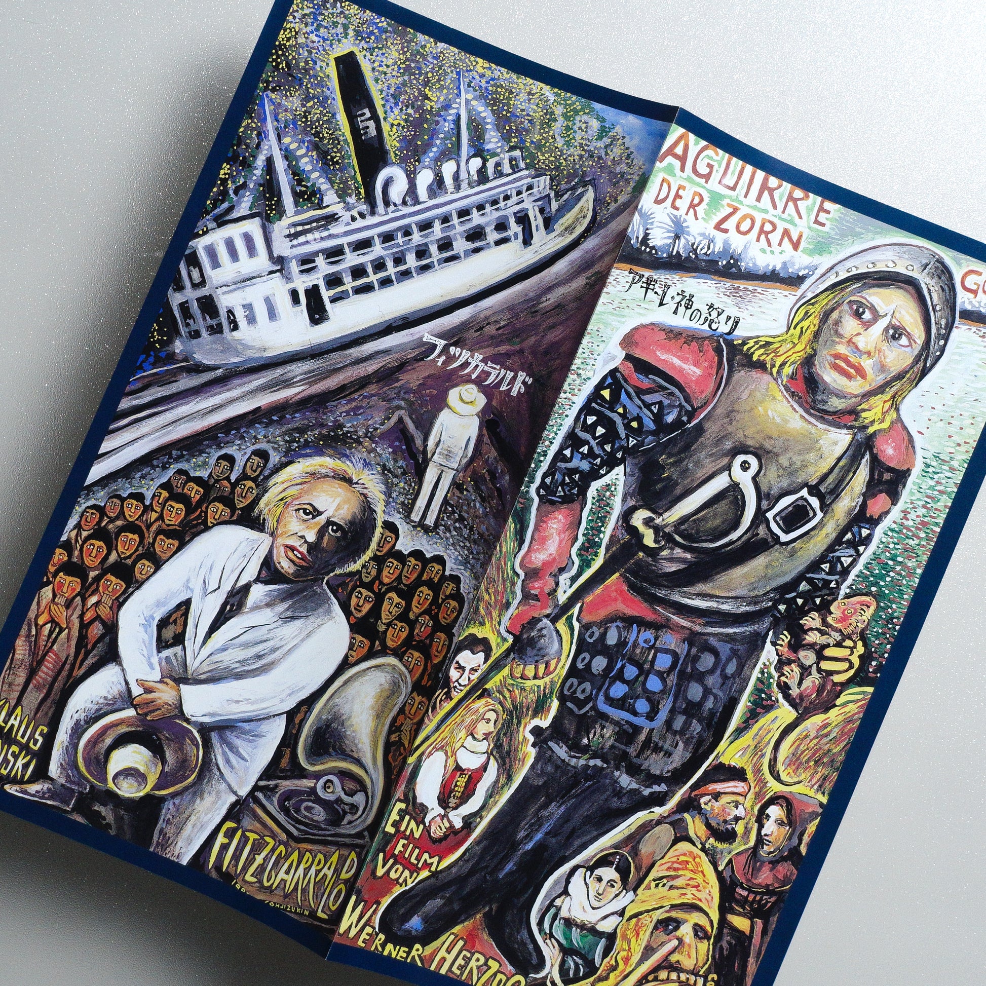 Aguirre / Fitzcarraldo square folded poster - opened front panels