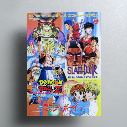1995 Toei Anime Fair Dragon Ball Z Slam Dunk Marmalade Boy Japanese B5 Flyer - front