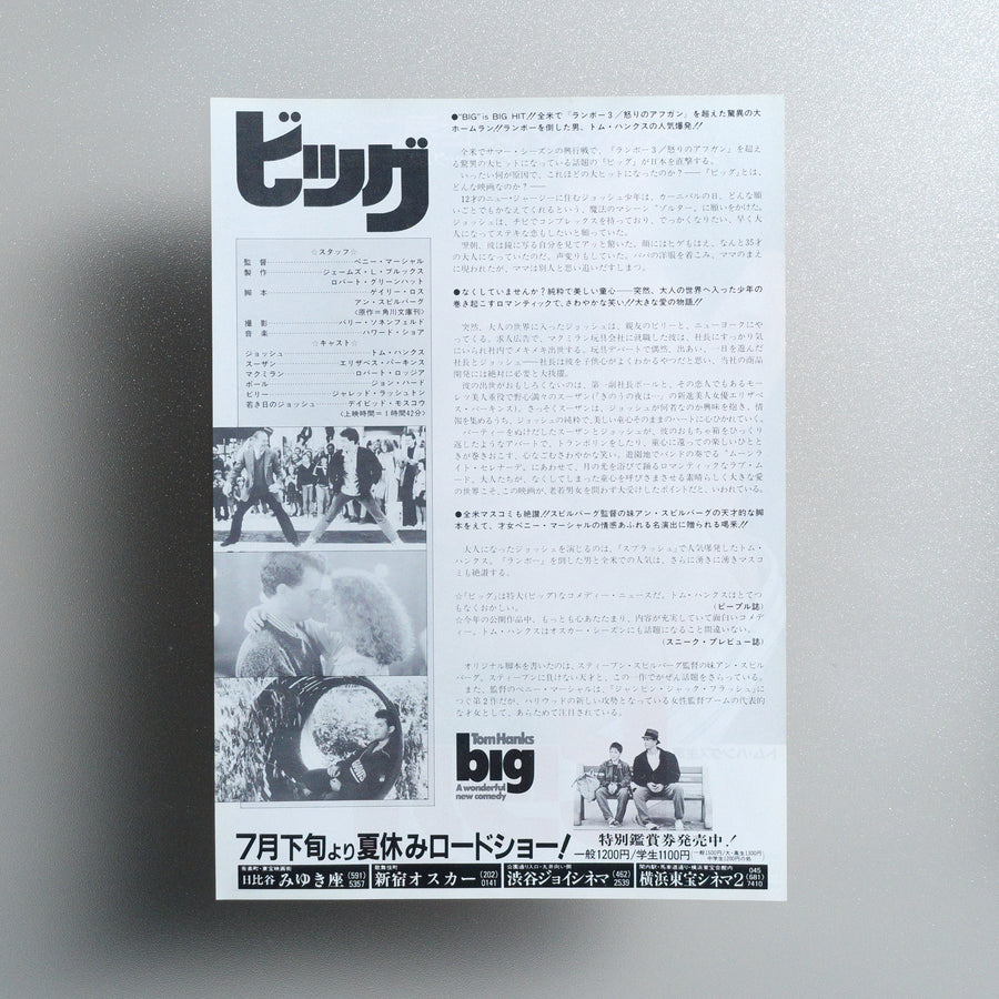 Big 1988 B5 Flyer - reverse