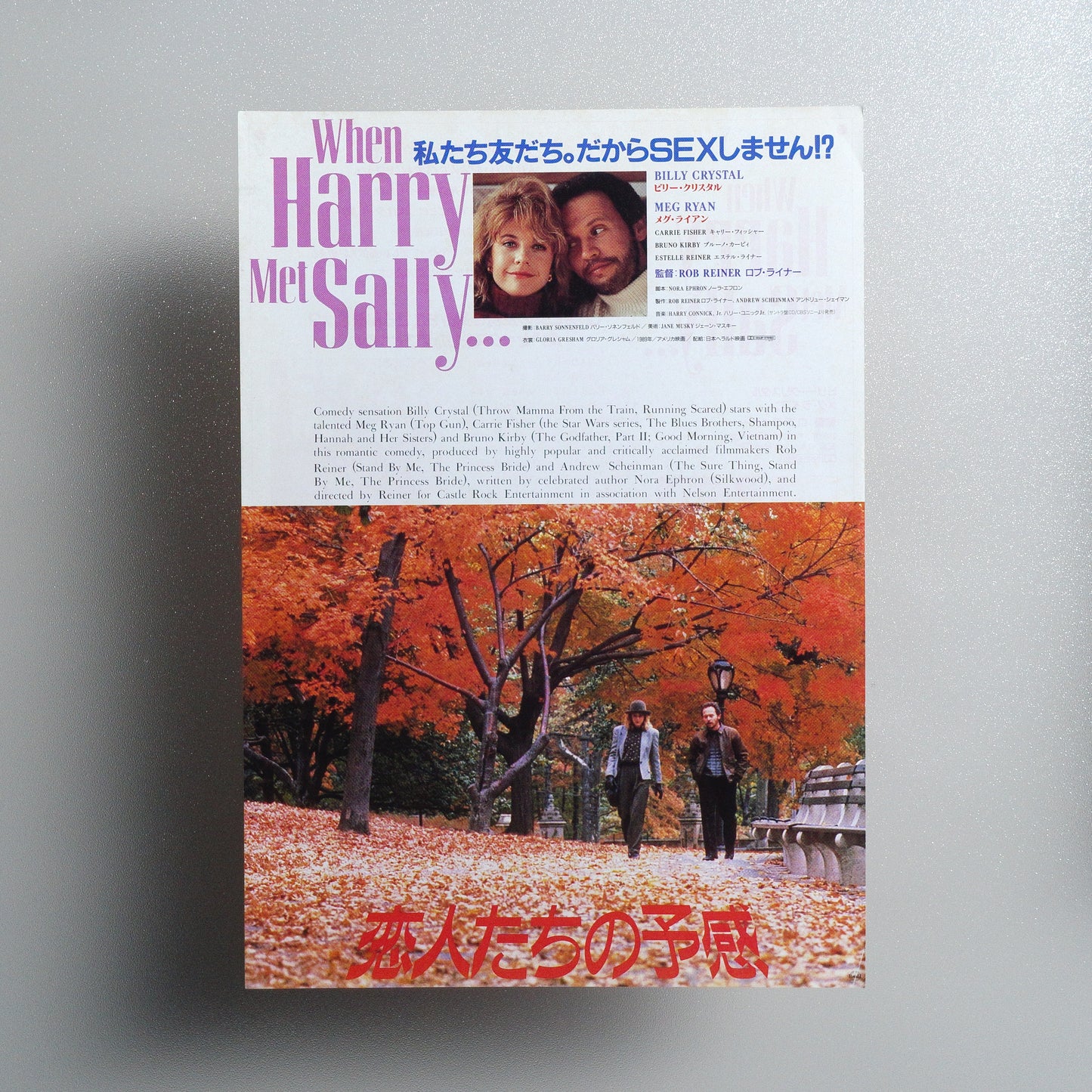 When Harry Met Sally... 1990 B5 Flyer - front