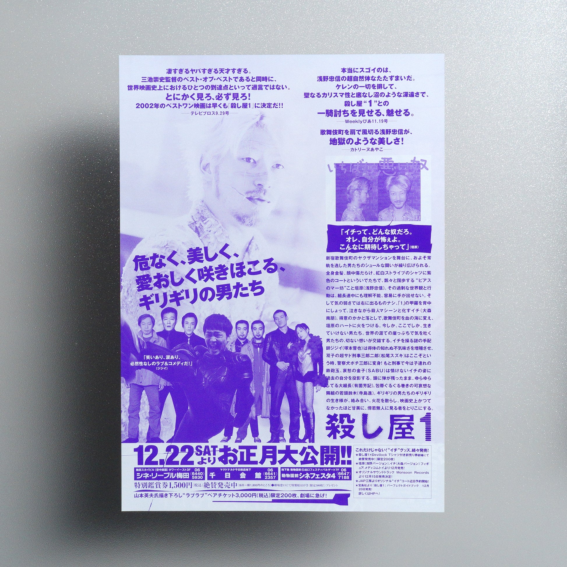 Ichi the Killer 2001 B5 Flyer - Design A reverse
