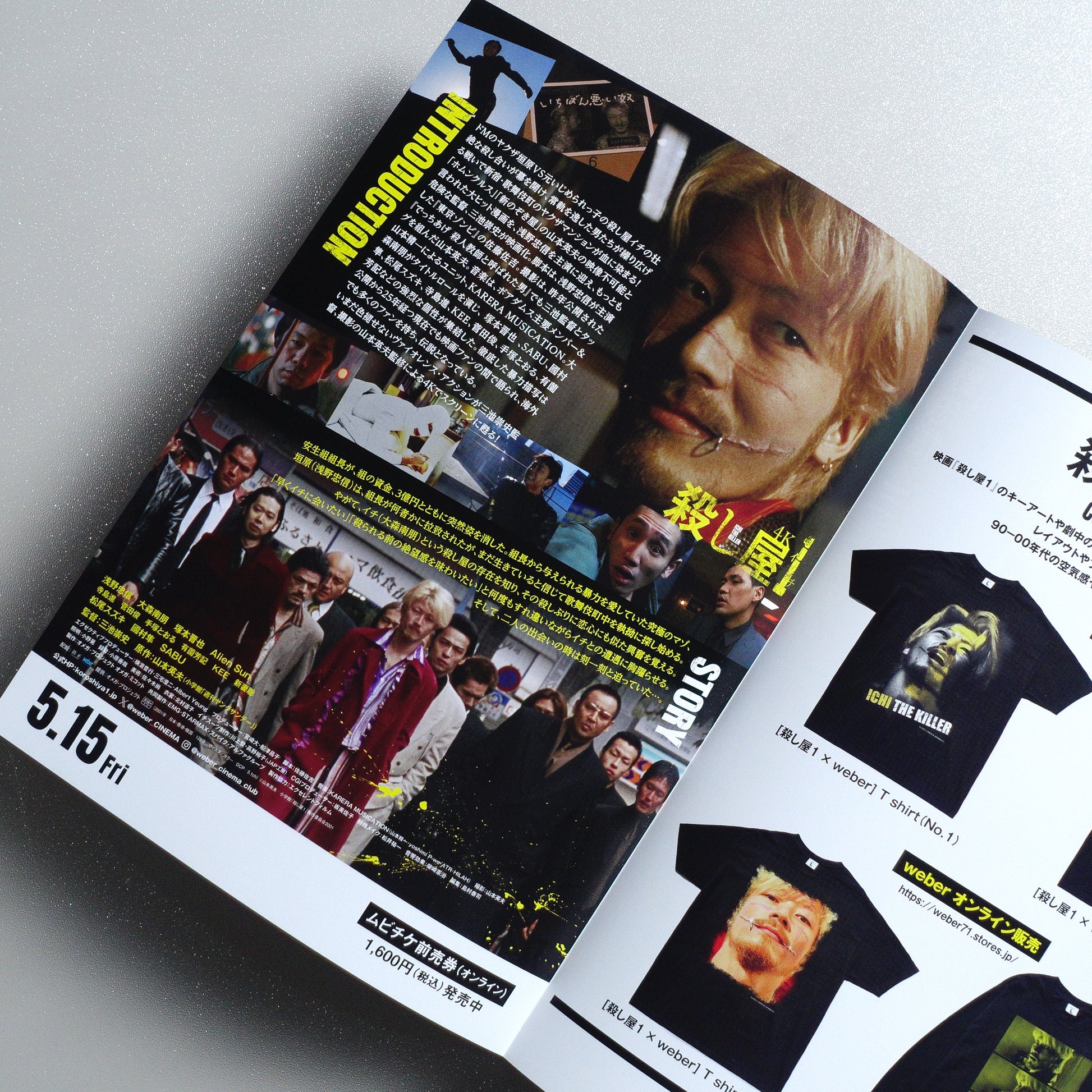 Ichi the Killer 4K B5 Folded Flyer - Design B - opened