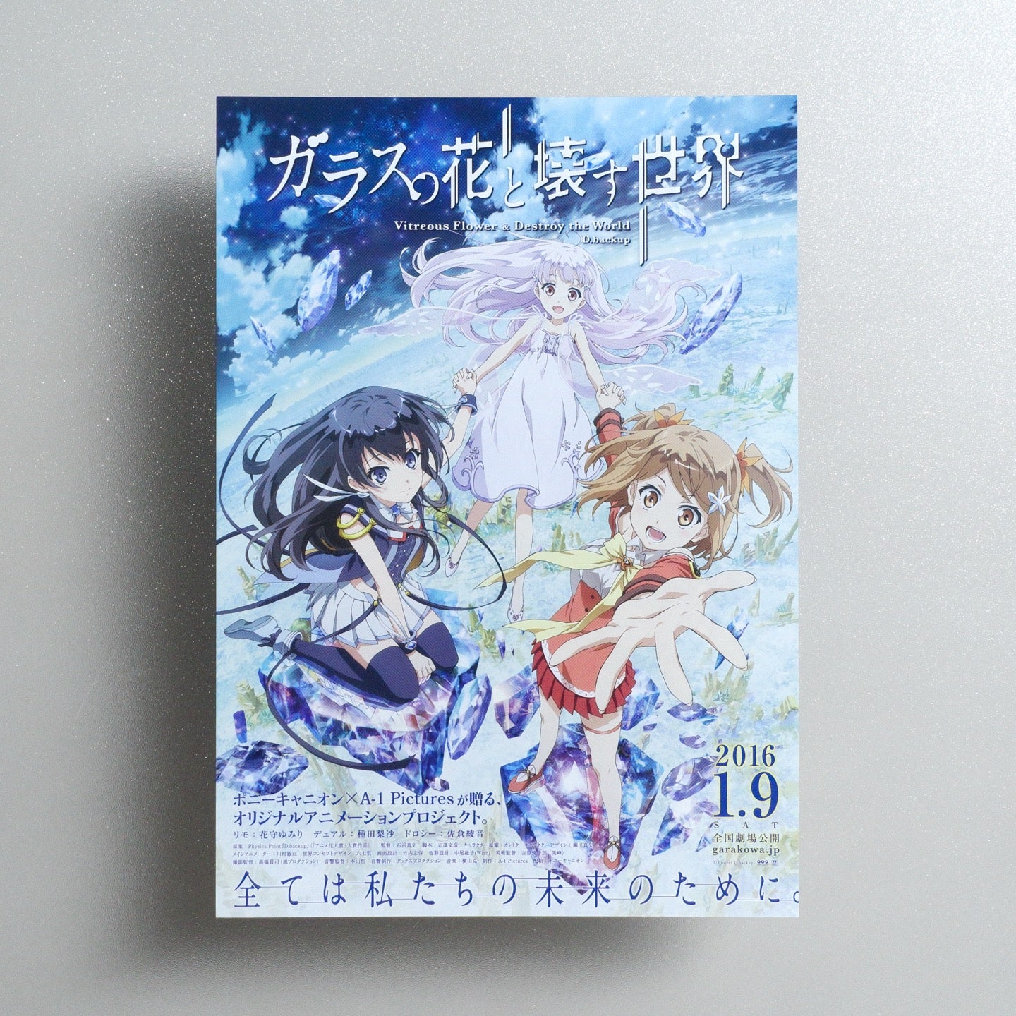 Vitreous Flower & Destroy the World 2015 Japanese B5 Movie Flyer - front