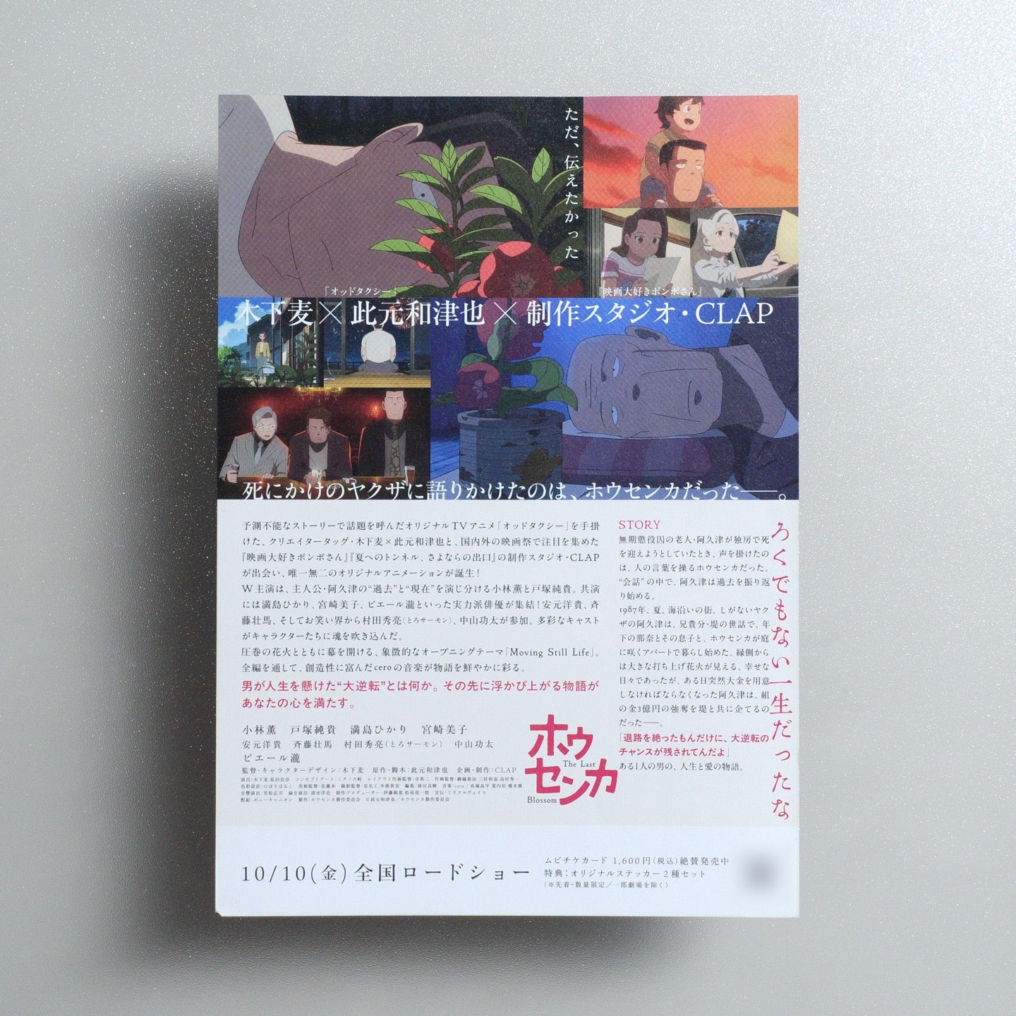 The Last Blossom 2025 Japanese B5 Movie Flyer - reverse