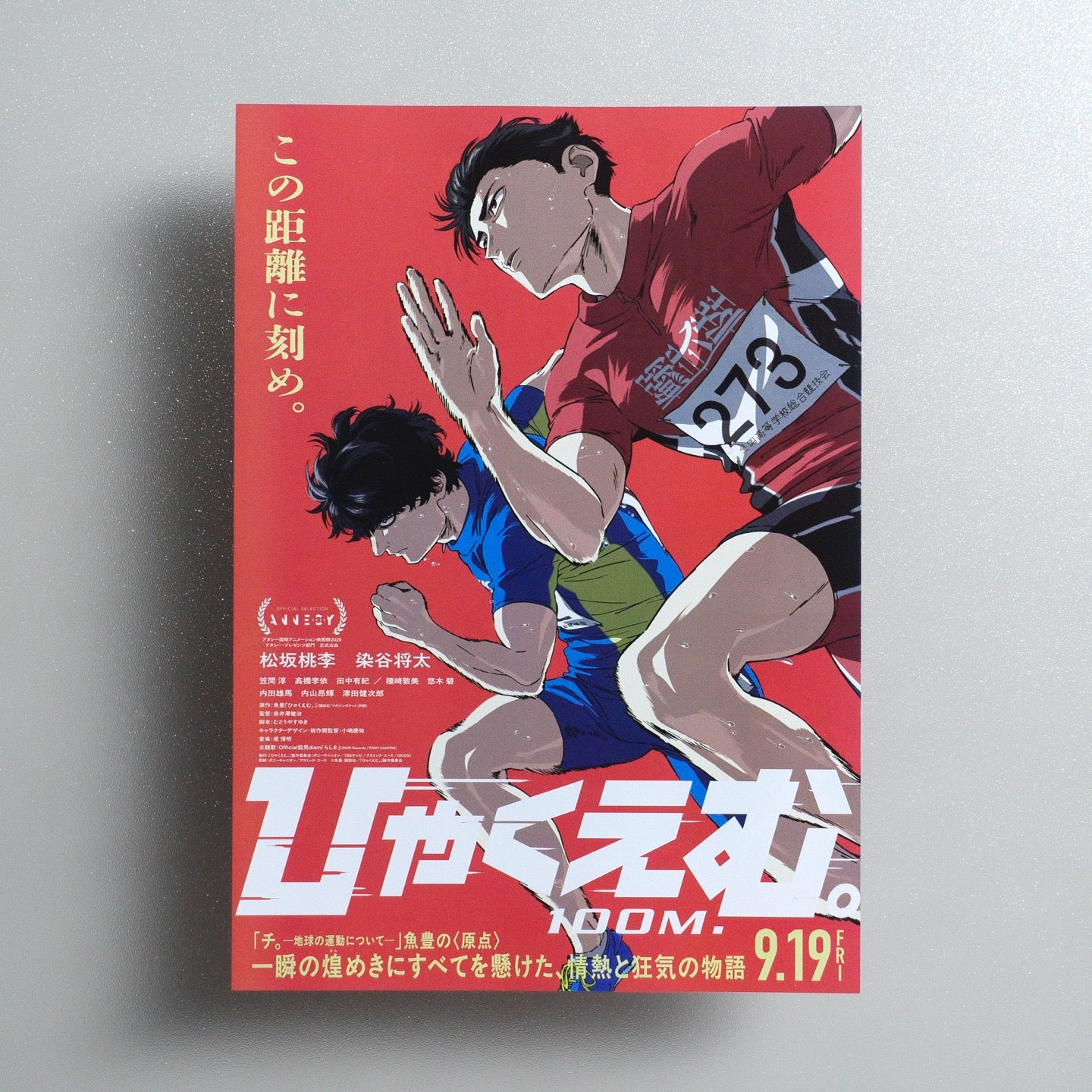 100 Meters 2025 Japanese B5 Movie Flyer - front