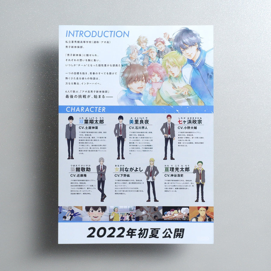 Backflip; The Movie 2022 Japanese B5 Movie Flyer - reverse