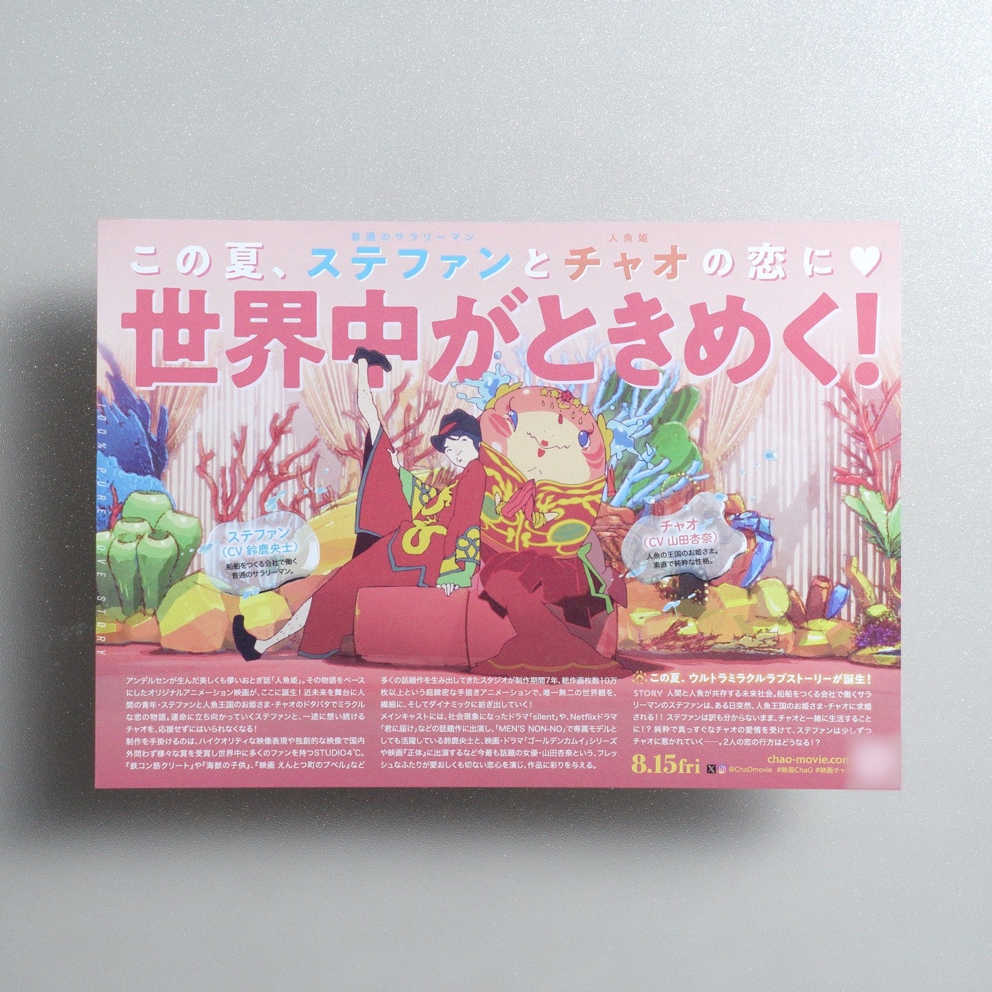 ChaO 2025 Japanese B5 Movie Flyer - reverse