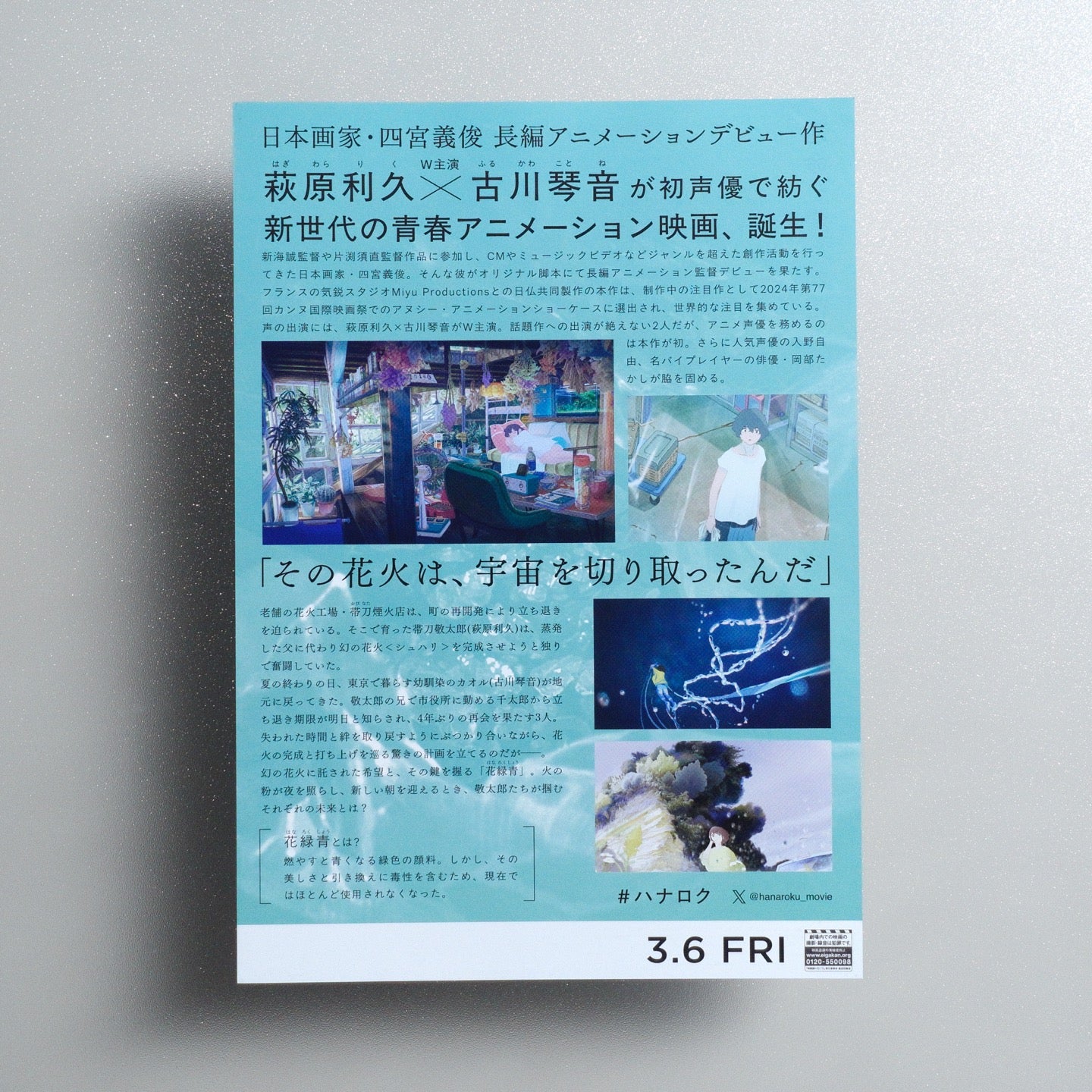 A NEW DAWN 2025 Japanese B5 Movie Flyer - reverse
