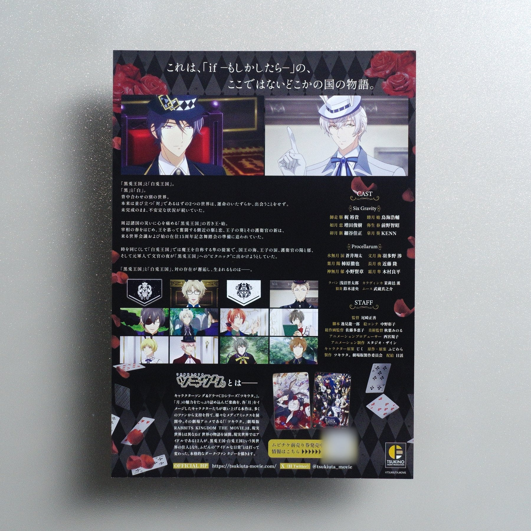 Rabbits Kingdom the Movie 2024 Japanese B5 Movie Flyer - reverse