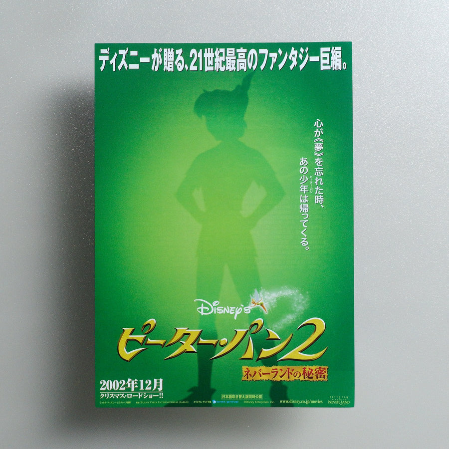 Return to Never Land 2002 Japanese B5 Movie Flyer - front