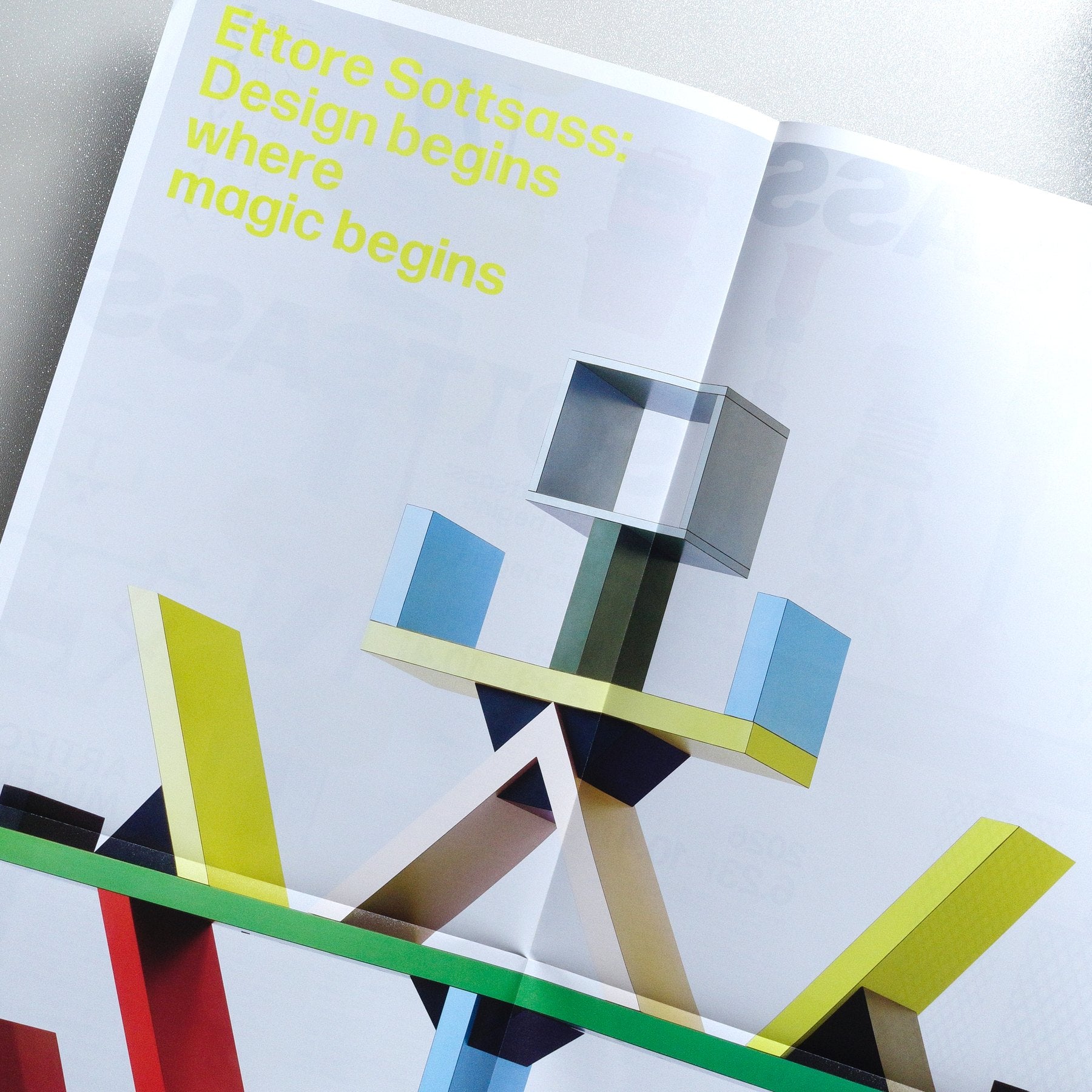 Ettore Sottsass: Design begins where magic begins 2026 Japanese A4 Exhibition Flyer - side C