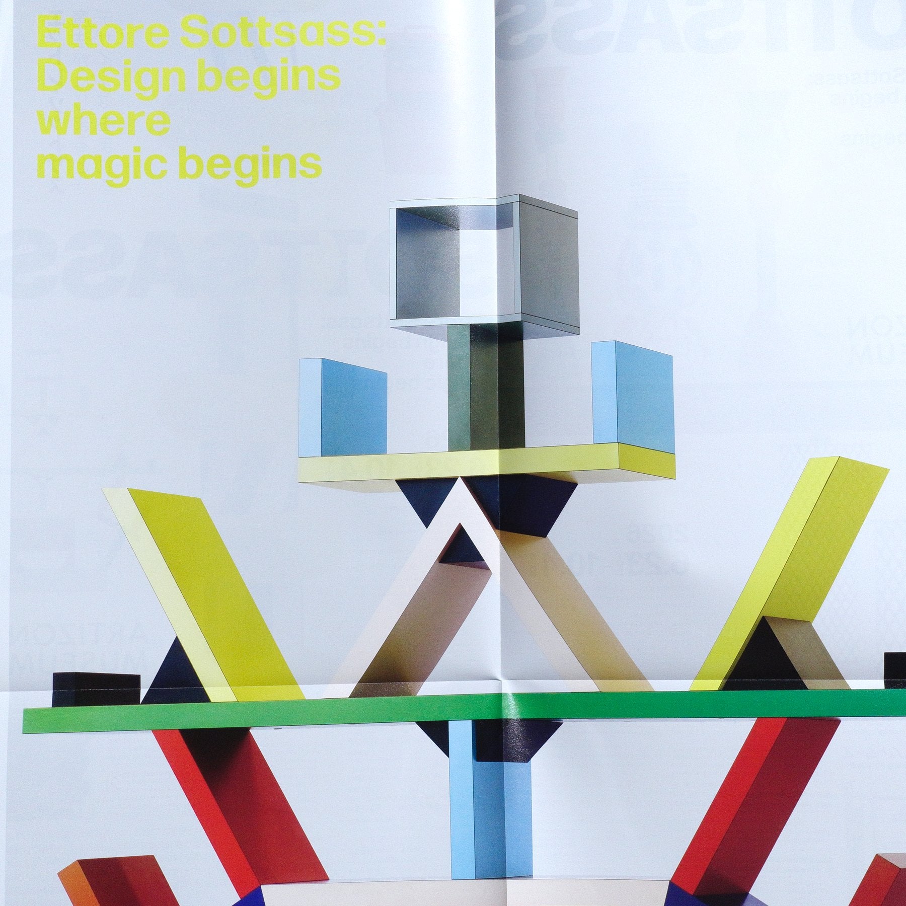 Ettore Sottsass: Design begins where magic begins 2026 Japanese A4 Exhibition Flyer - side D