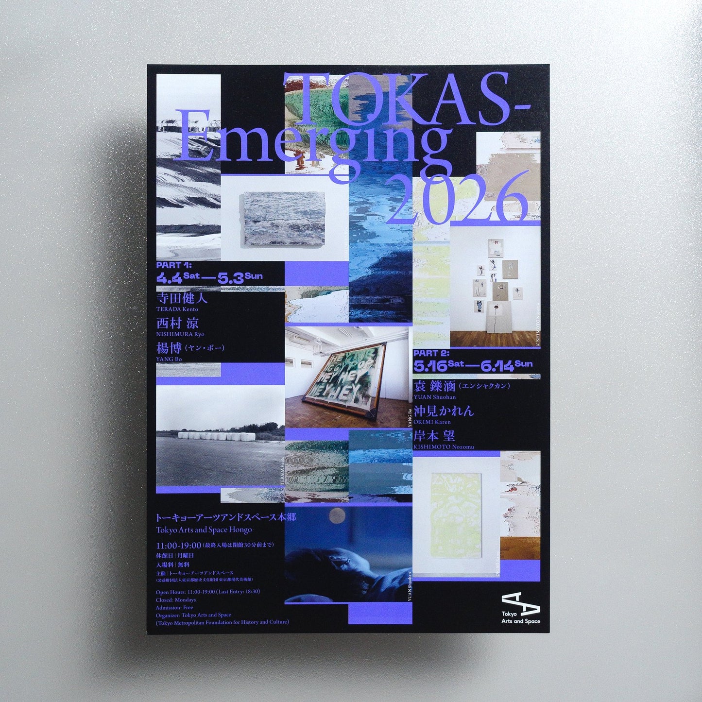 TOKAS-Emerging 2026 2026 Japanese A4 Exhibition Flyer - front