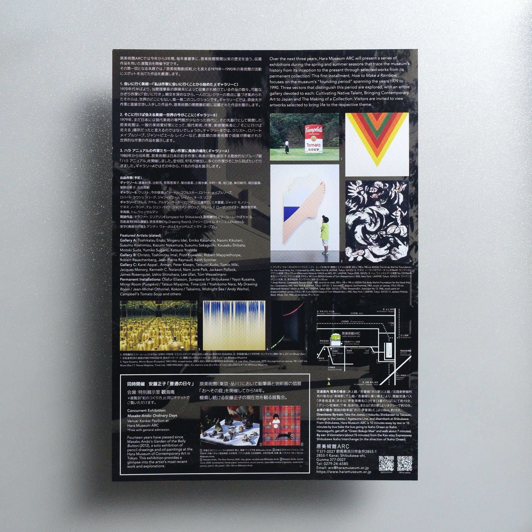 How to Make a Rainbow 2026 Japanese A4 Exhibition Flyer - reverse