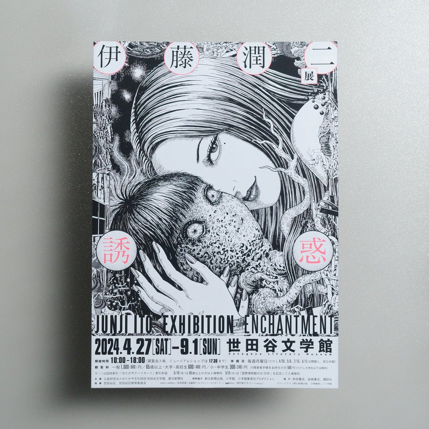 JUNJI ITO EXHIBITION; ENCHANTMENT 2024 Japanese A4 Exhibition Flyer - front