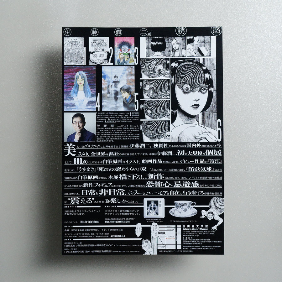 JUNJI ITO EXHIBITION; ENCHANTMENT 2024 Japanese A4 Exhibition Flyer - reverse