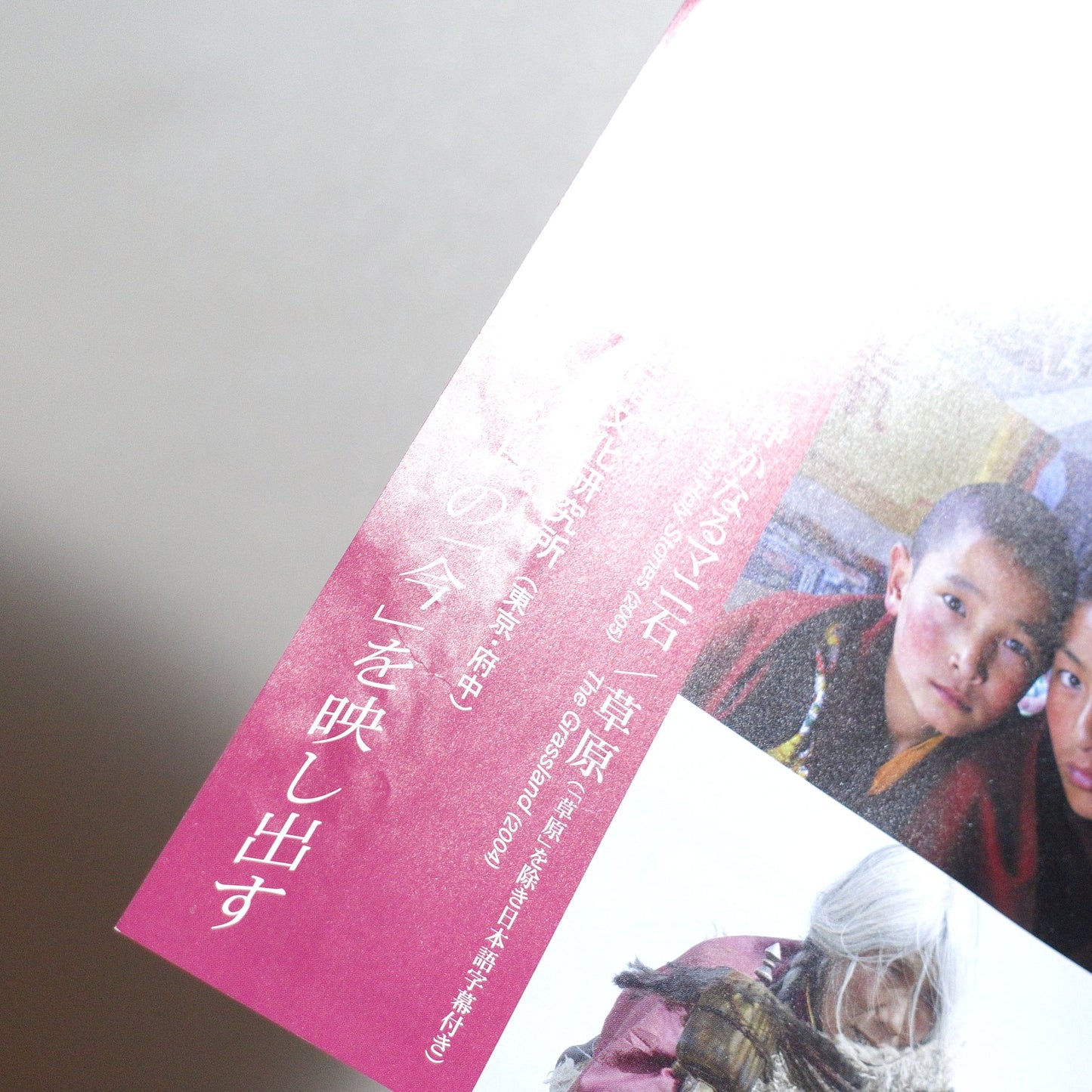 Pema Tseden Film Festival: Contemporary Tibetan Literature and Film Production 2013 Japanese A4 Screening Flyer - reverse