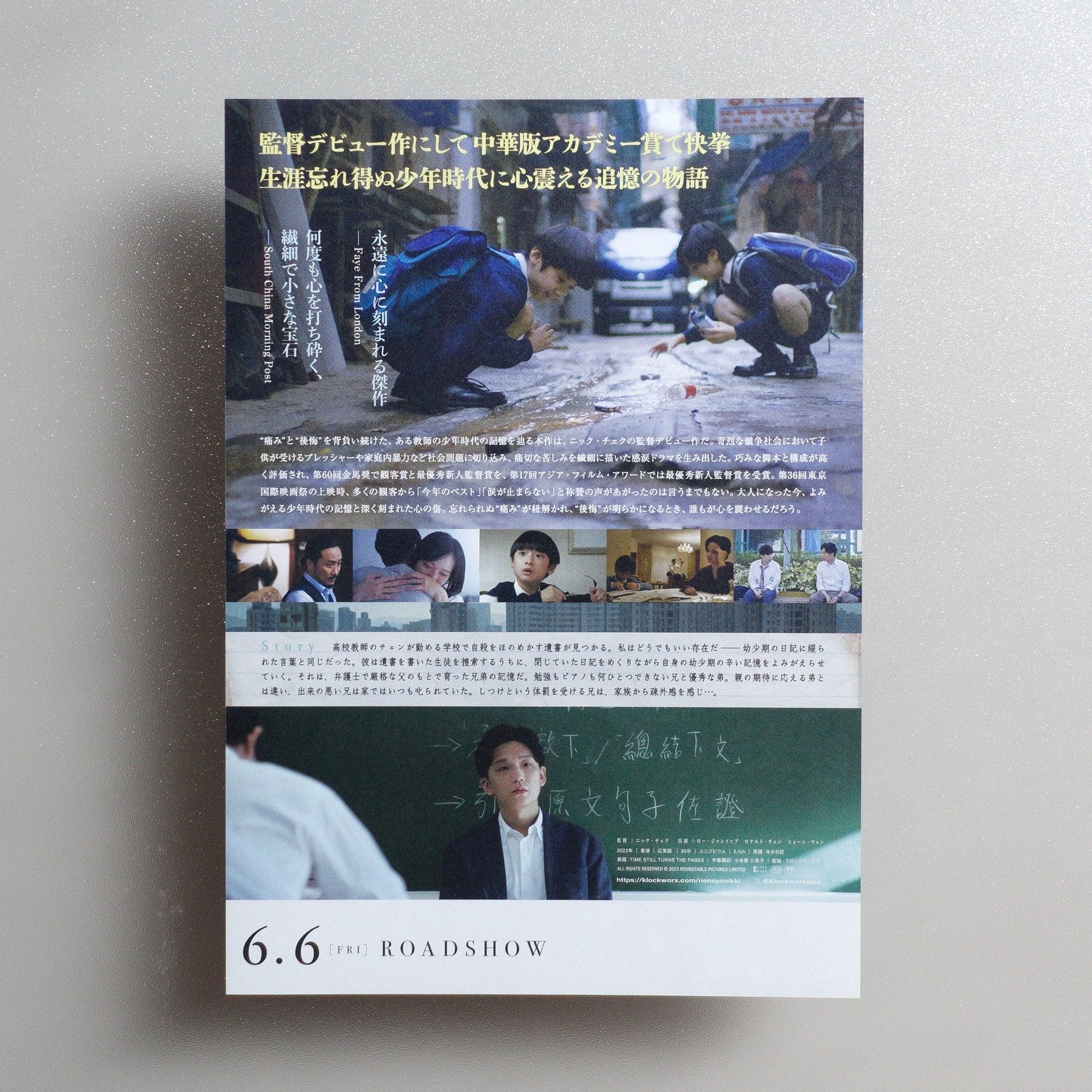 Time Still Turns the Pages 2025 Japanese B5 Movie Flyer - reverse