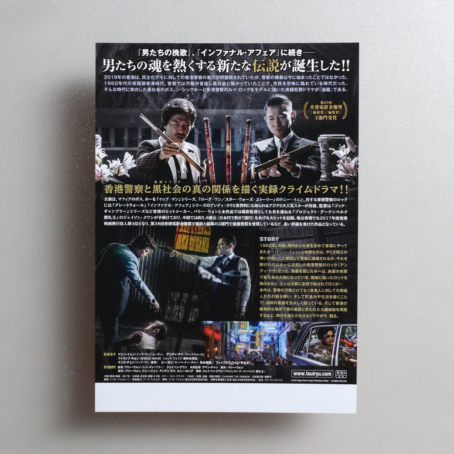 Chasing the Dragon 2020 Japanese B5 Movie Flyer - reverse