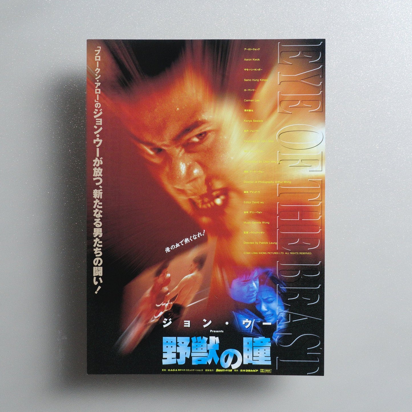Somebody Up There Likes Me; “Eye of the Beast” 1997 Japanese B5 Movie Flyer - front