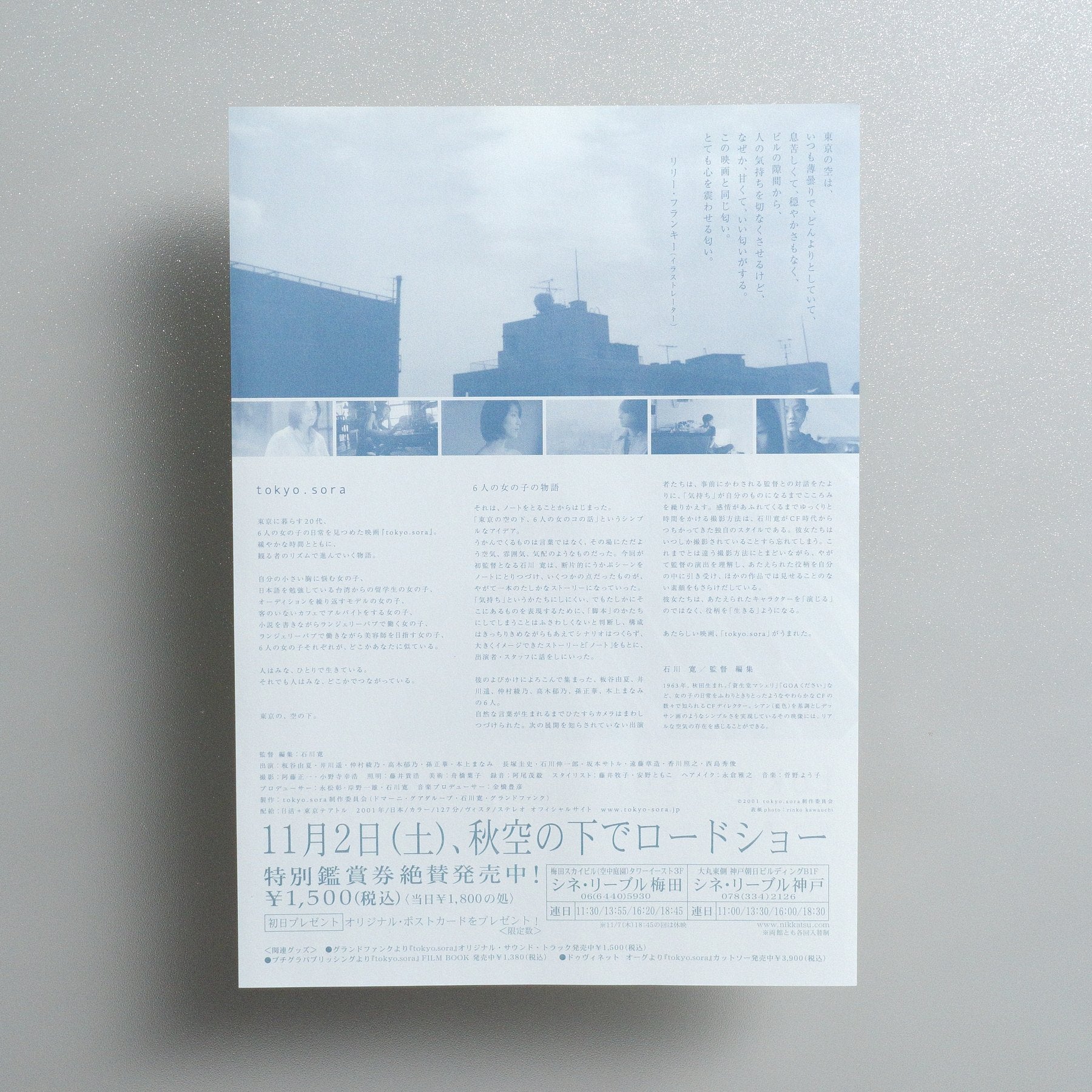 Tokyo; sora 2002 Japanese B5 Folded Flyer - side C
