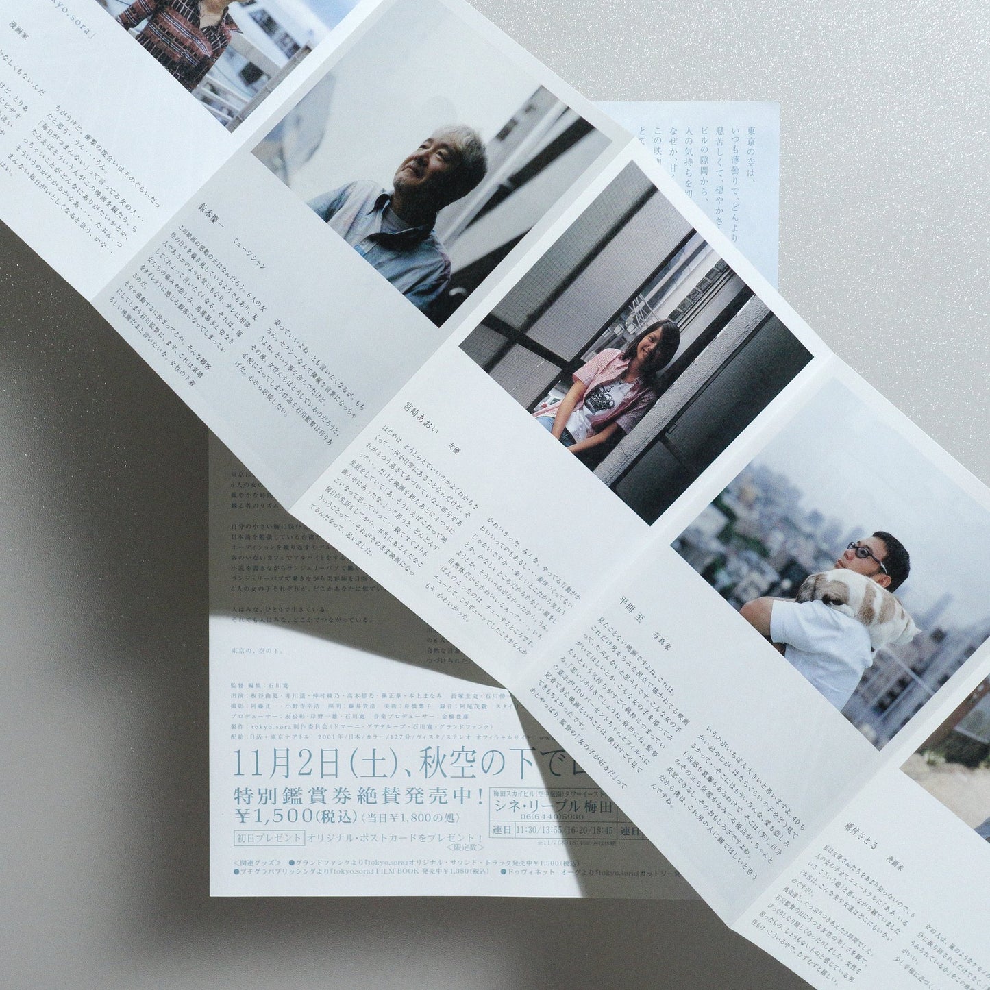 Tokyo; sora 2002 Japanese B5 Folded Flyer - side D