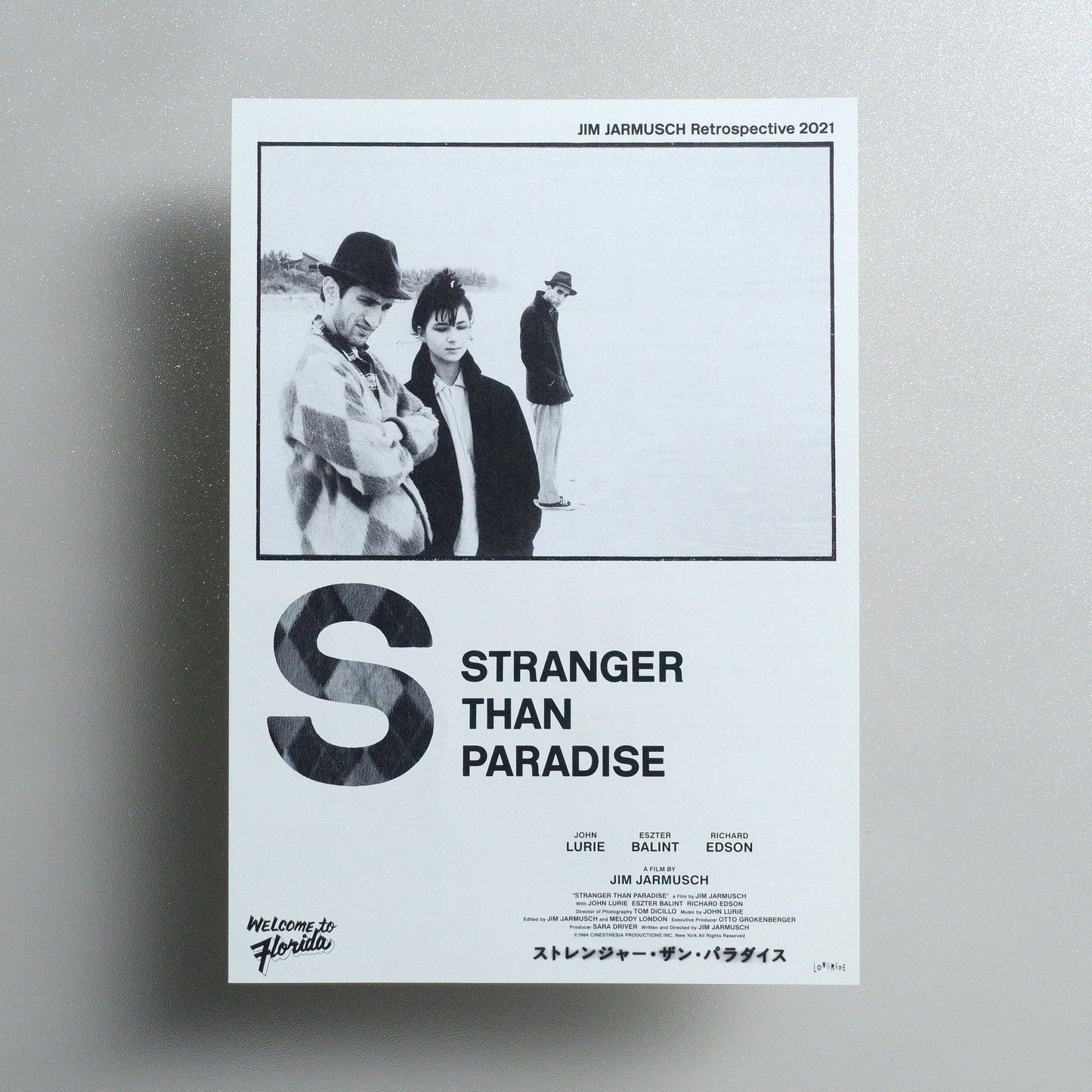 Stranger Than Paradise 2021 Japanese B5 Screening Flyer - front