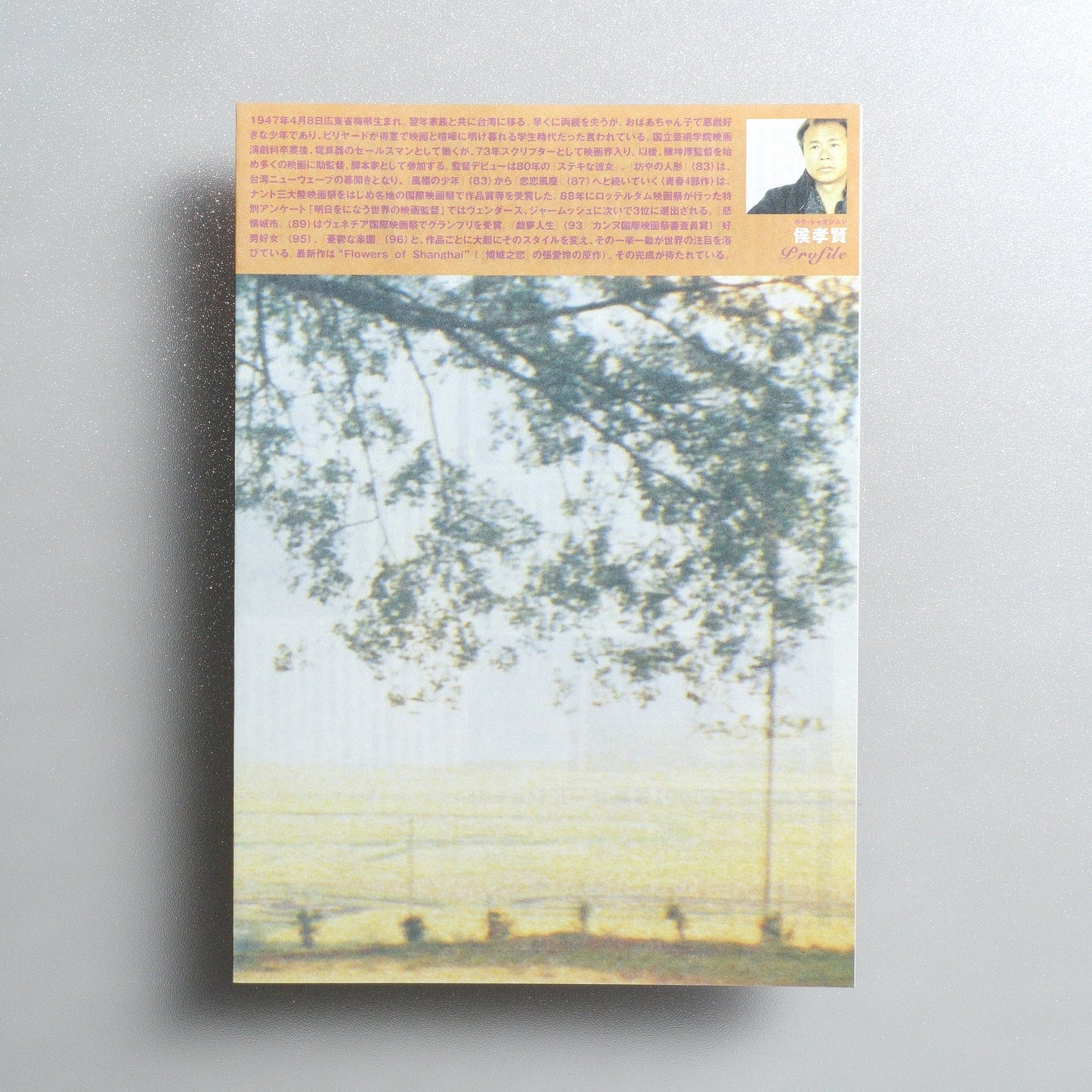 A Director HOU Hsiao-Hsien 1998 Japanese A4 Screening Flyer - reverse