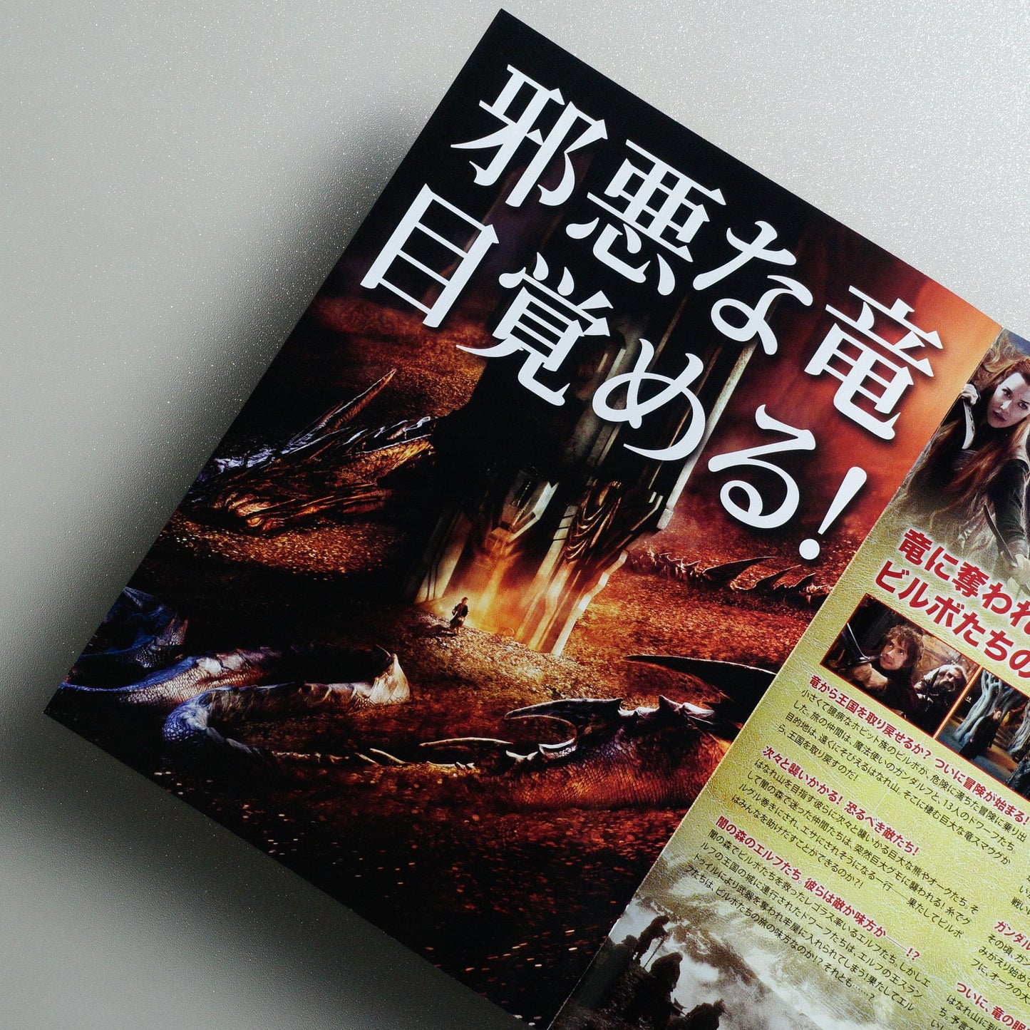 The Hobbit: The Desolation of Smaug 2013 Japanese B5 Tri-fold Flyer - side C
