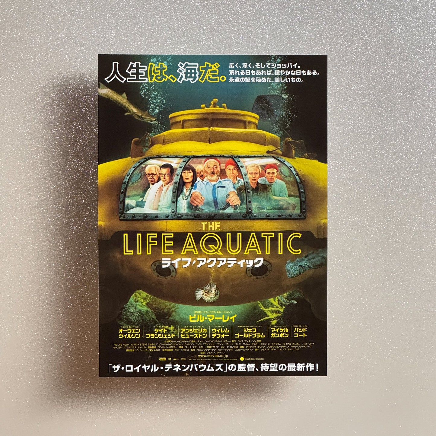The Life Aquatic with Steve Zissou 2005 Japanese B5 Movie Flyer - front