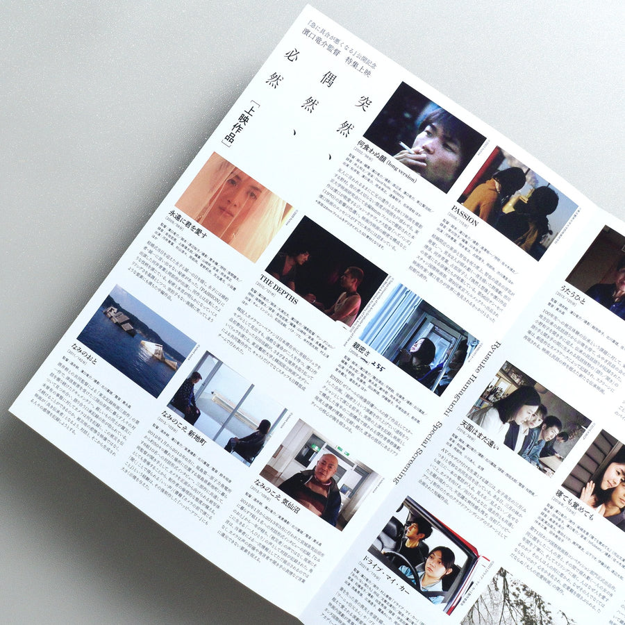 Ryusuke Hamaguchi Special Screening 2026 Japanese B5 Folded Flyer - reverse
