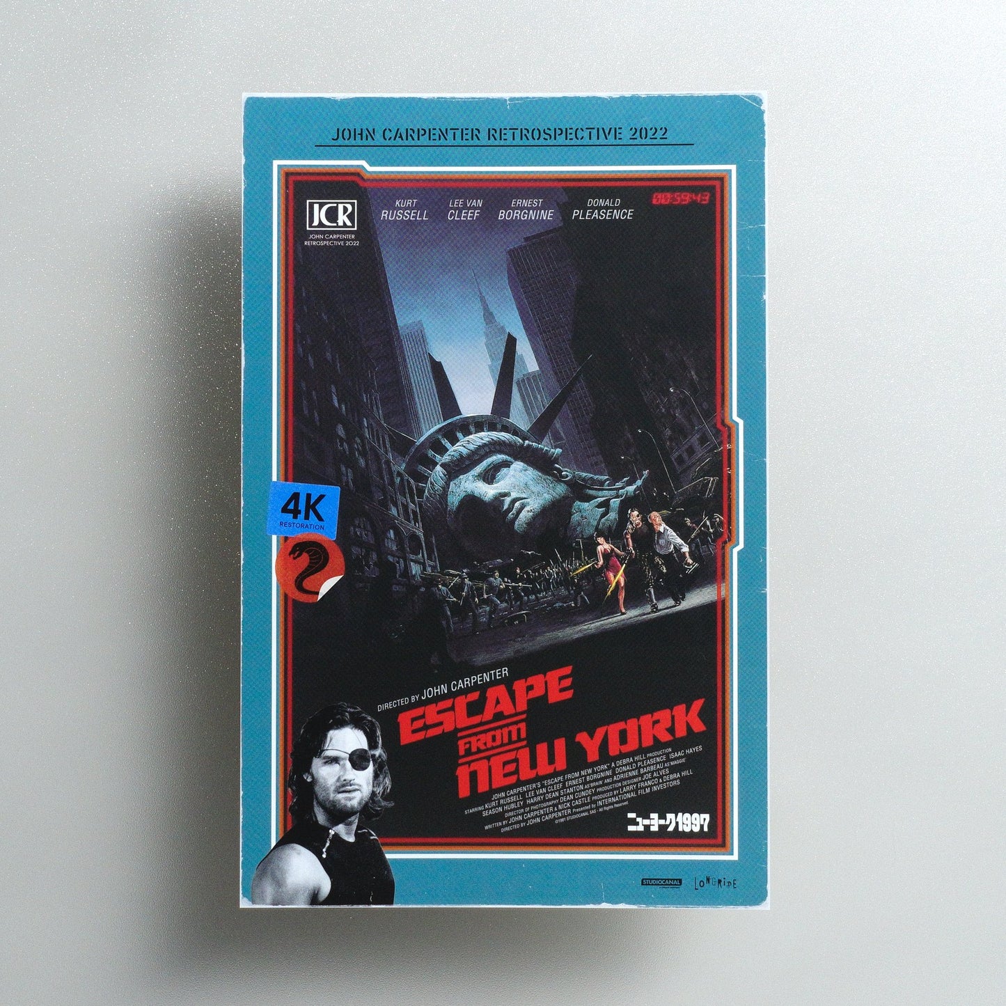 John Carpenter Retrospective 2022 2021 Japanese B5 Screening Flyer - front