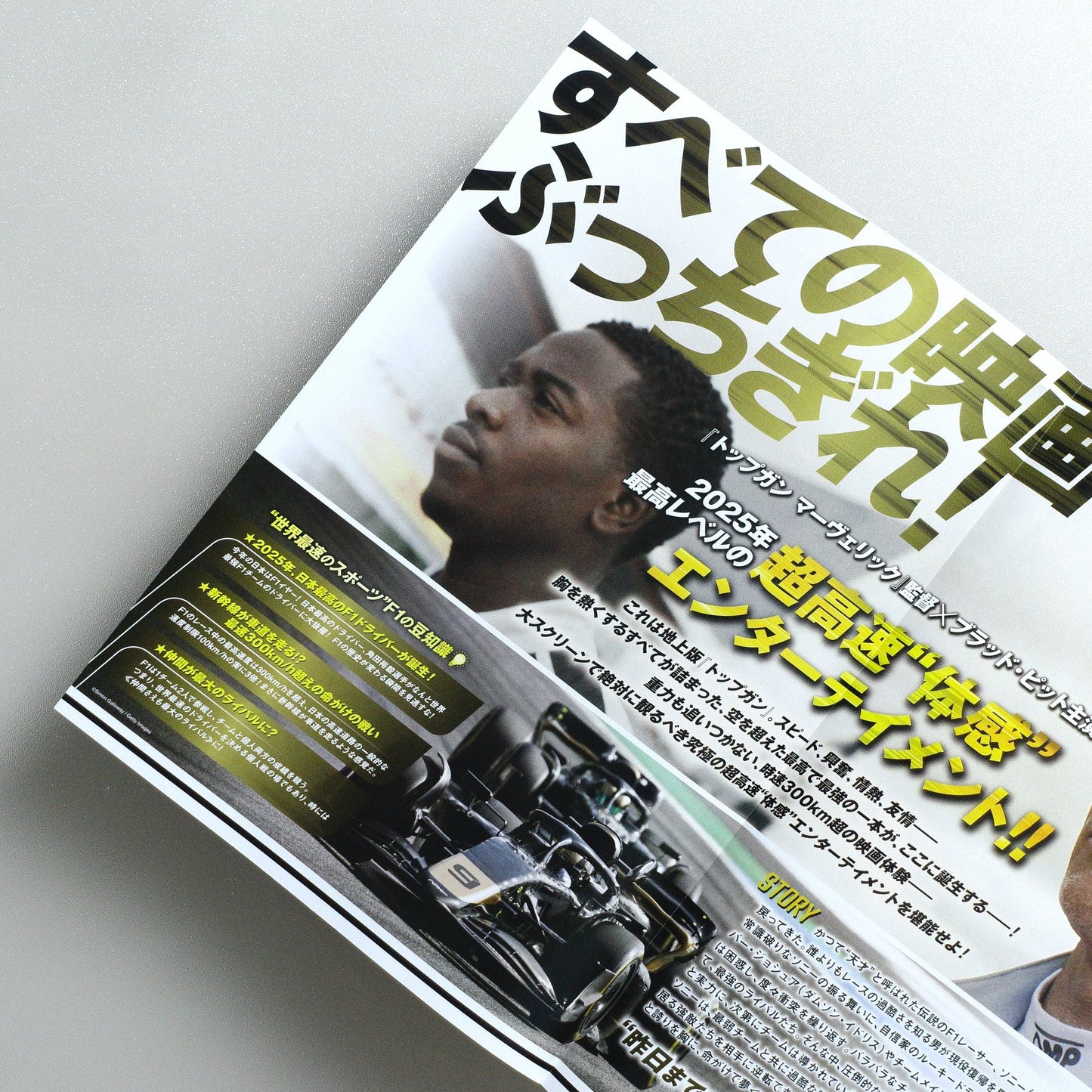 F1 2025 Japanese B5 Movie Flyer - reverse
