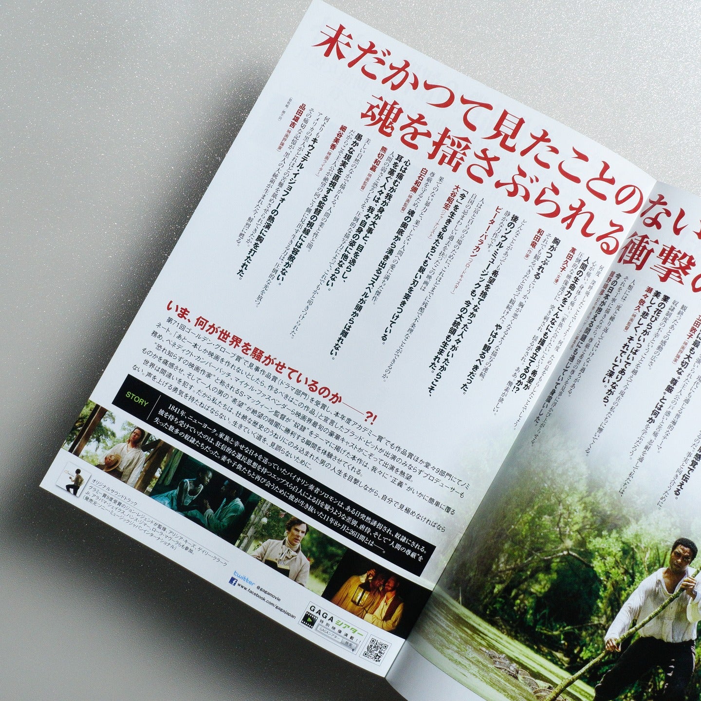 12 Years a Slave 2014 Japanese B5 Folded Flyer - side C