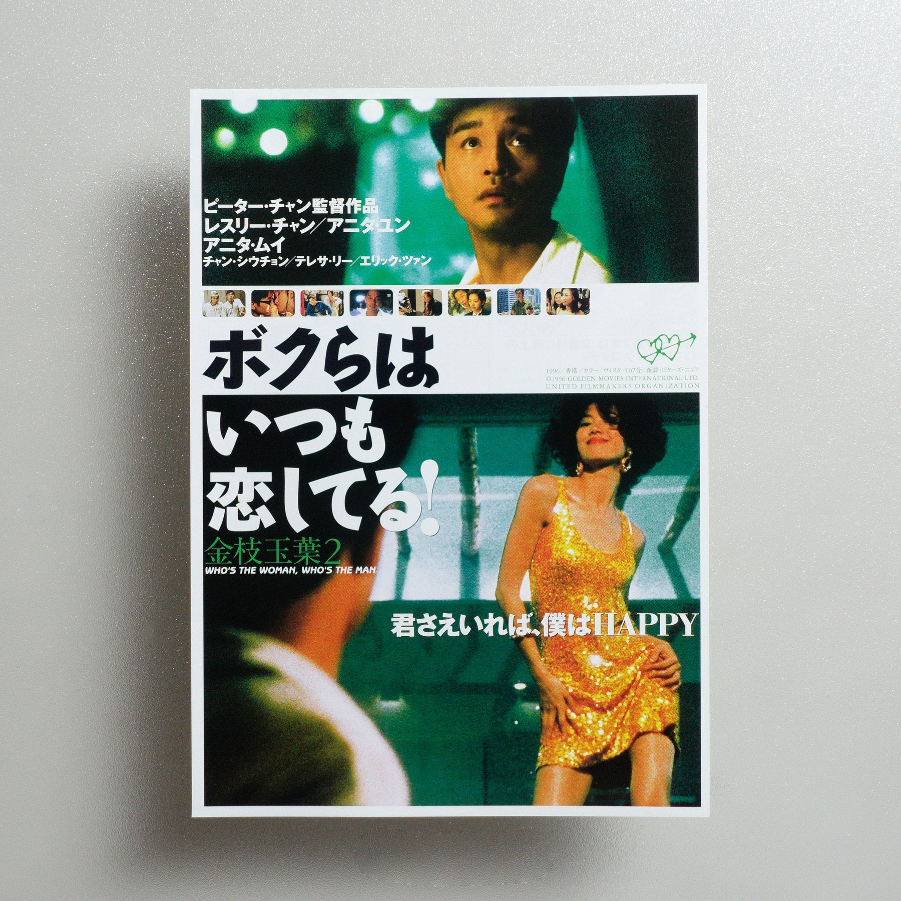 Who's the Woman, Who's the Man 1997 Japanese B5 Movie Flyer - front