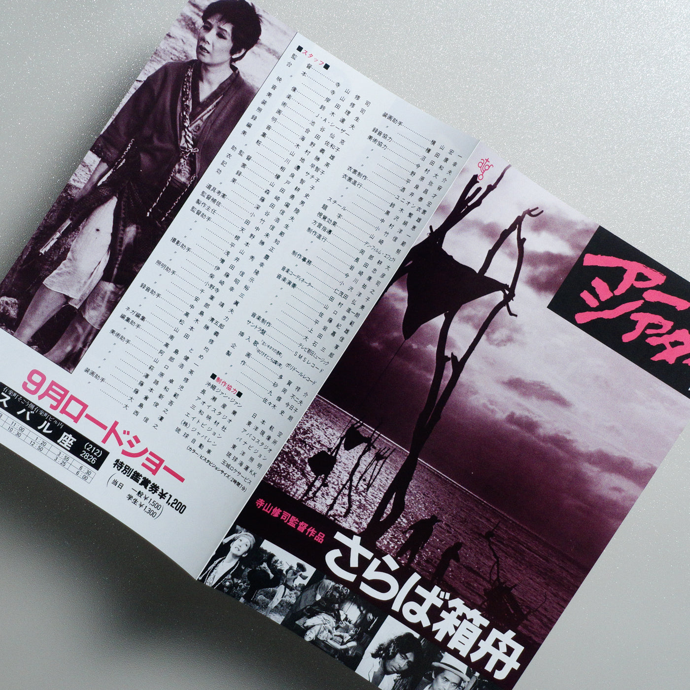 Farewell to the Ark 1984 Japanese B5 Movie Flyer - side D