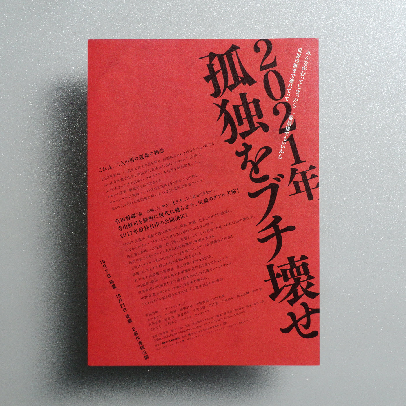 Wilderness 2017 Japanese B5 Movie Flyer - Design B reverse