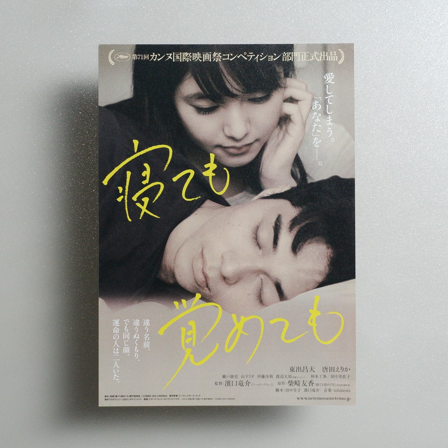 Asako I & II 2018 Japanese B5 Movie Flyer - front