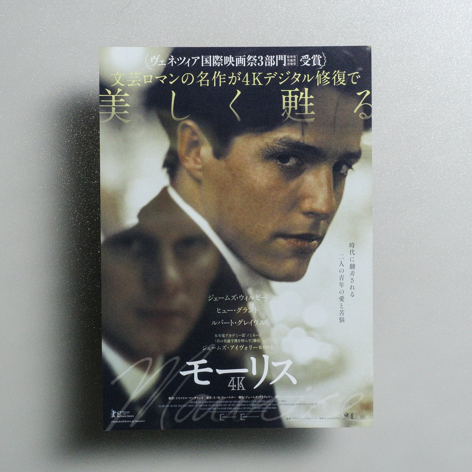 Maurice 2018 Japanese B5 Movie Flyer - front