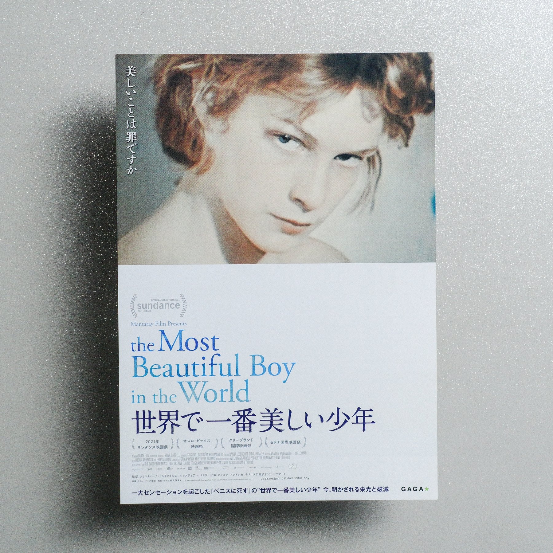 The Most Beautiful Boy in the World 2021 Japanese B5 Movie Flyer - front
