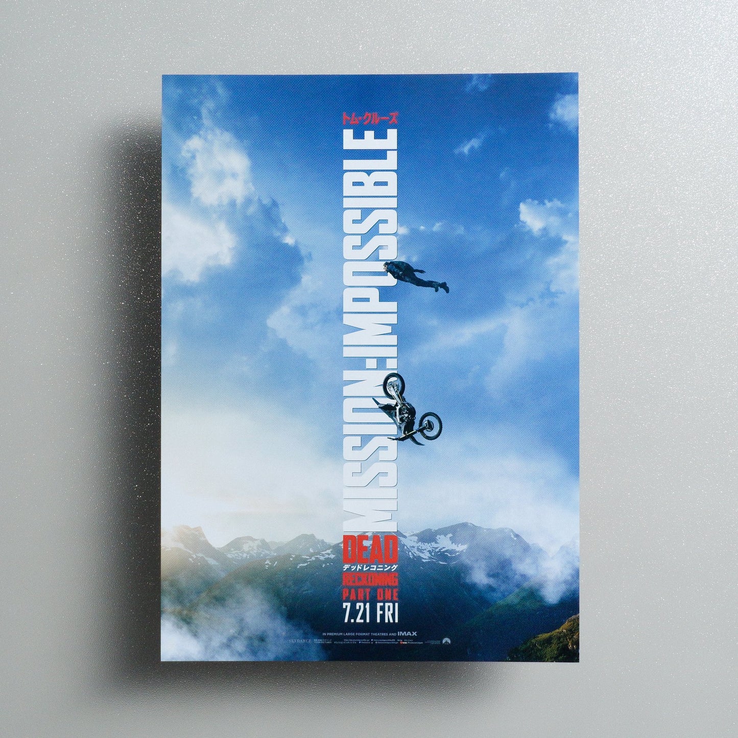 Mission: Impossible – Dead Reckoning Part One 2023 Japanese B5 Movie Flyer - front