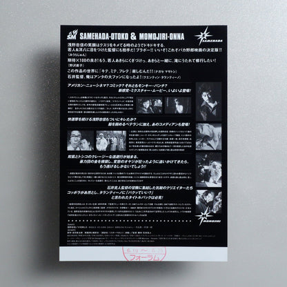 Shark Skin Man and Peach Hip Girl 1999 Japanese B5 Movie Flyer - reverse