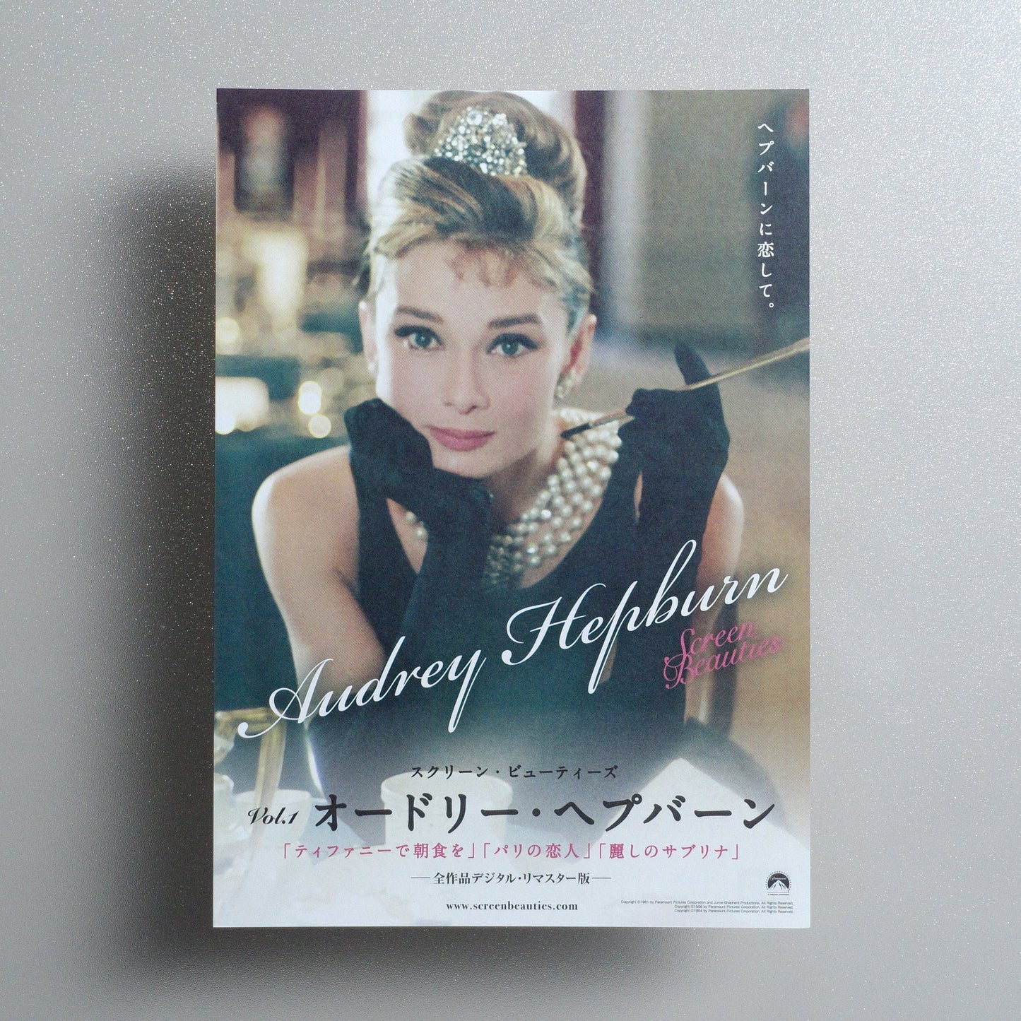 Screen Beauties Vol; 1 Audrey Hepburn 2013 Japanese B5 Movie Flyer - front
